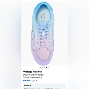 Women’s Vintage Havana Double Dip Gradient sneakers- size 8